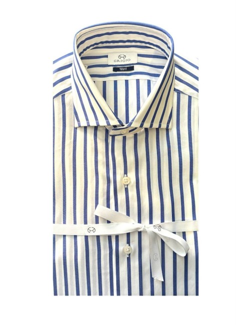 Camicia con riga in cotone
