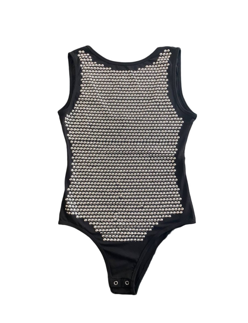 Body nero con borchie