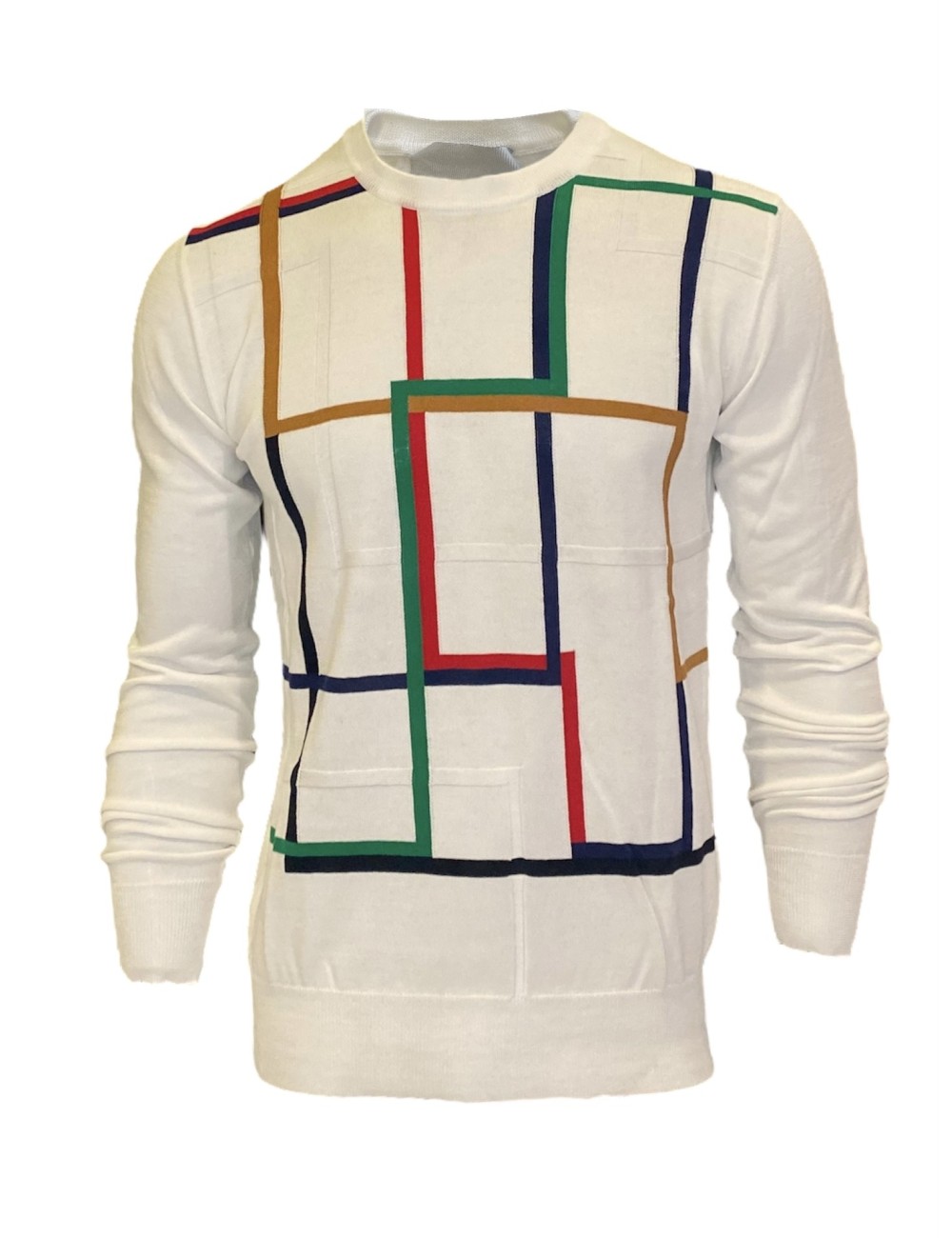 Girocollo con quadrati