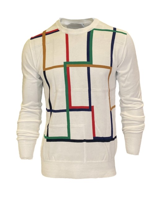 Girocollo con quadrati