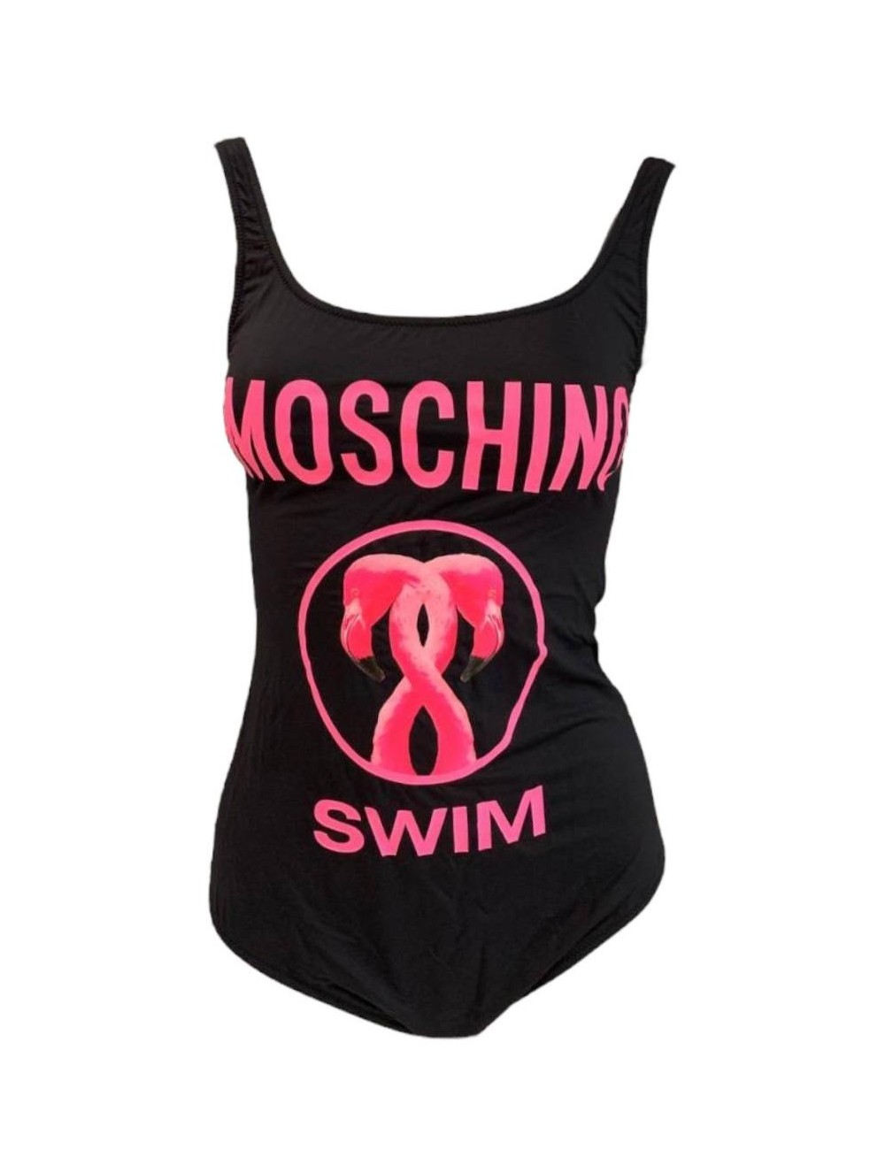 Costume nero con stampa Moschino