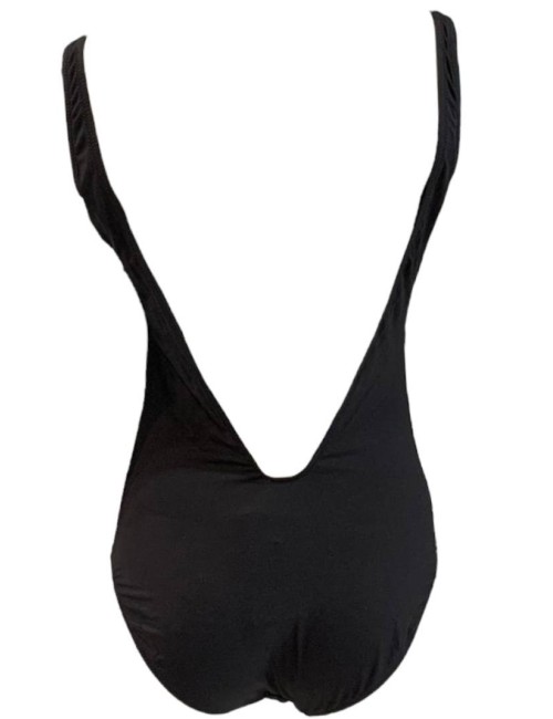 Costume nero con stampa Moschino