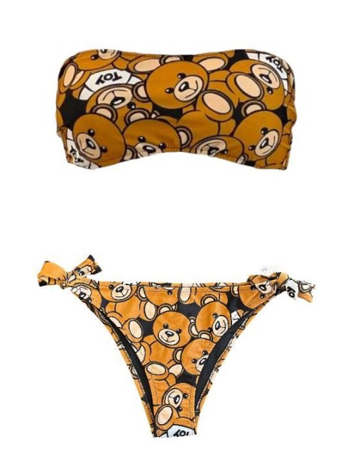 Costume con stampa orsetto