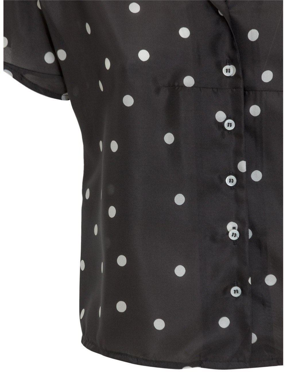 Camicia corta a pois