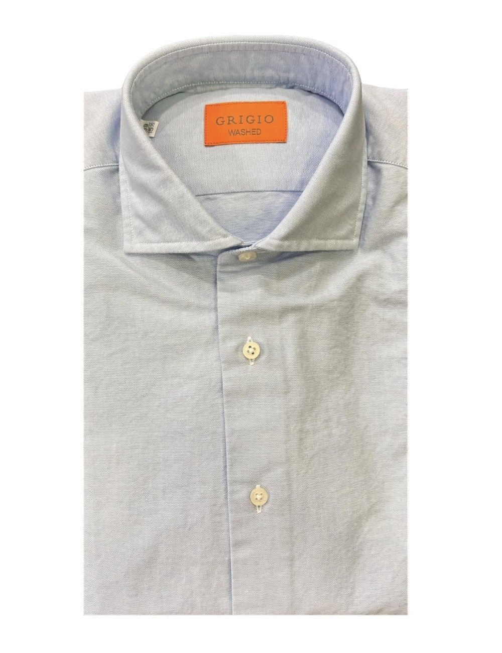 Camicia azzurra effetto lavato