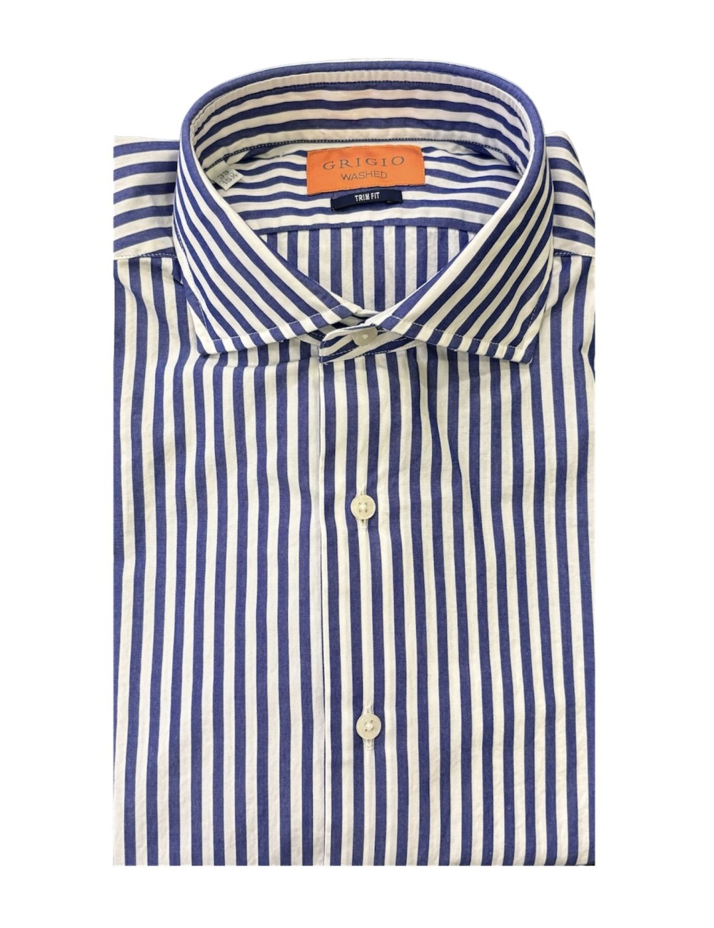 Camicia rigata in cotone