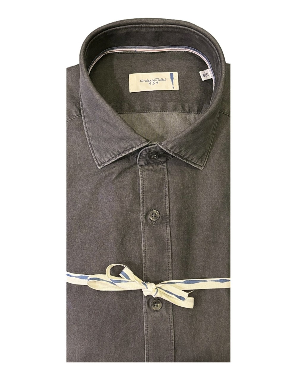Camicia grigio scuro denim