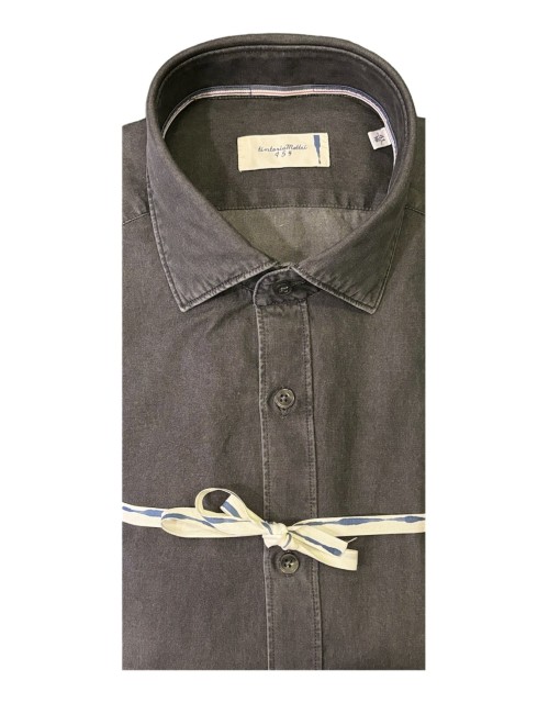 Camicia grigio scuro denim
