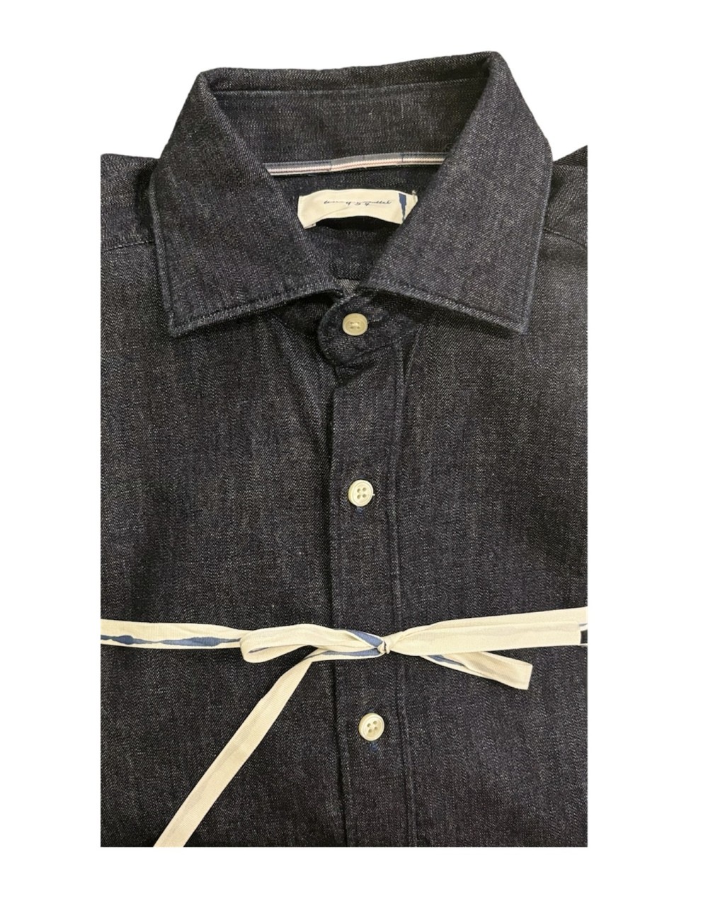 Camicia blu in denim