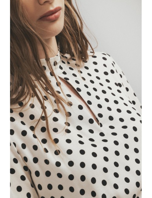 Abito Corto Dolcevita In Crepe