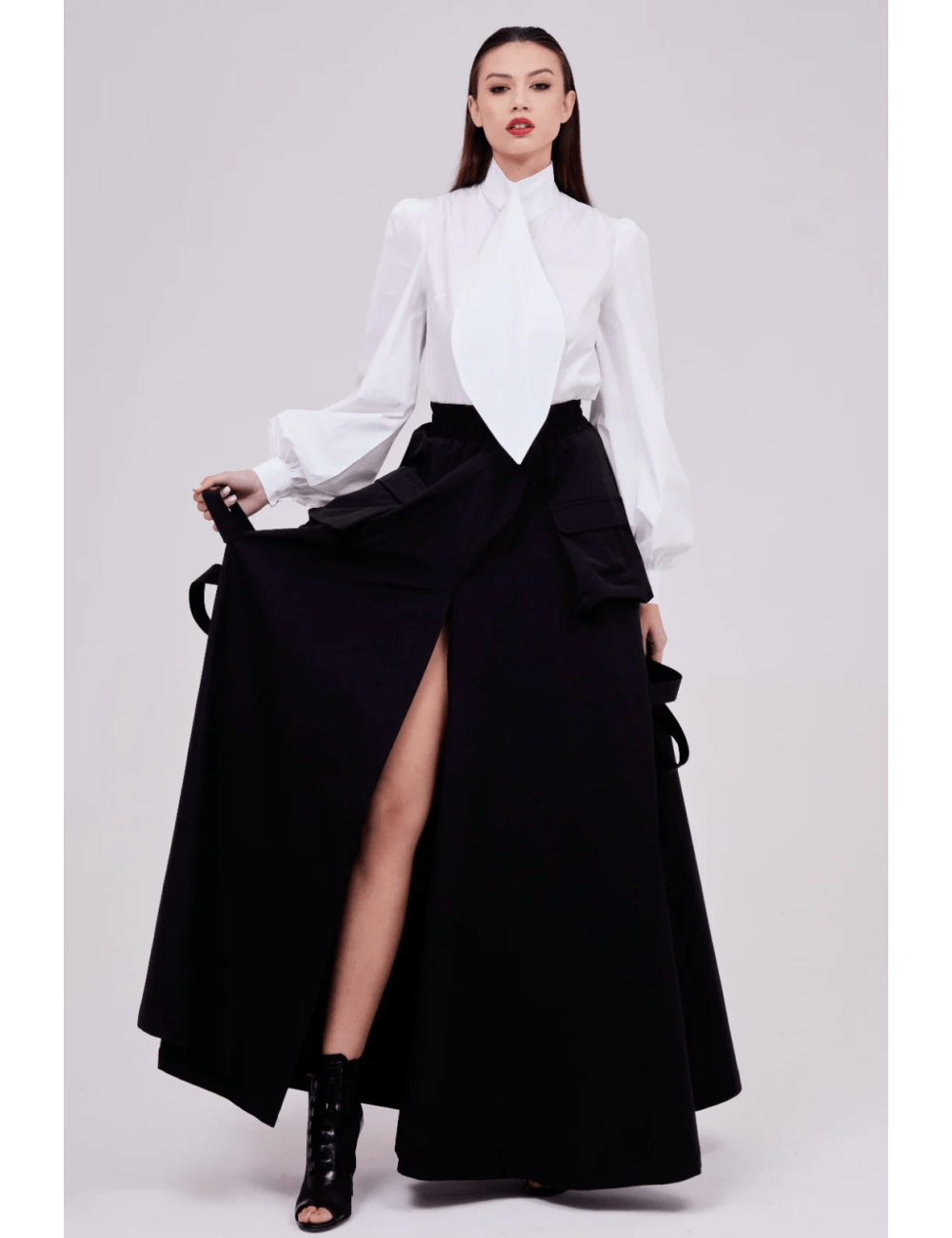 Gonna cargo in tessuto tecnico