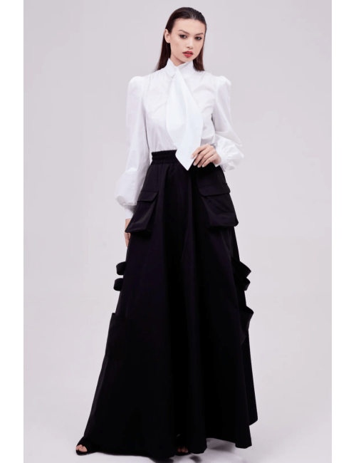 Gonna cargo in tessuto tecnico