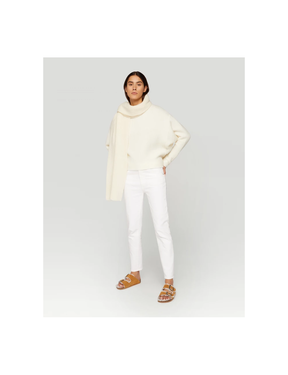 DONDUP Pantalone Bianco Slim Fit