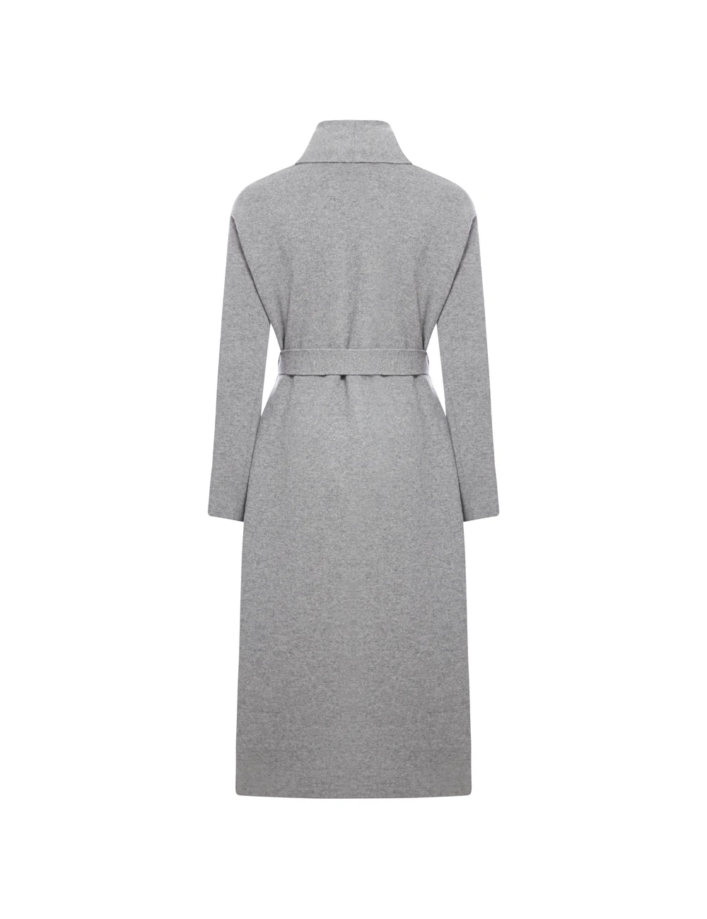 Cappotto grigio sciallato