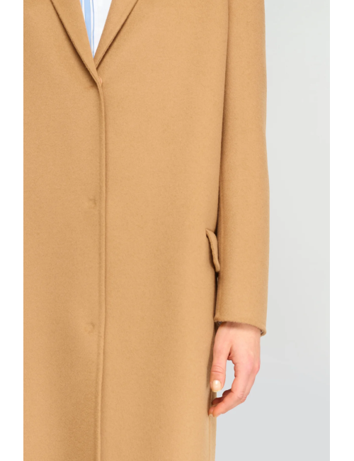 Cappotto monopetto in panno doppio