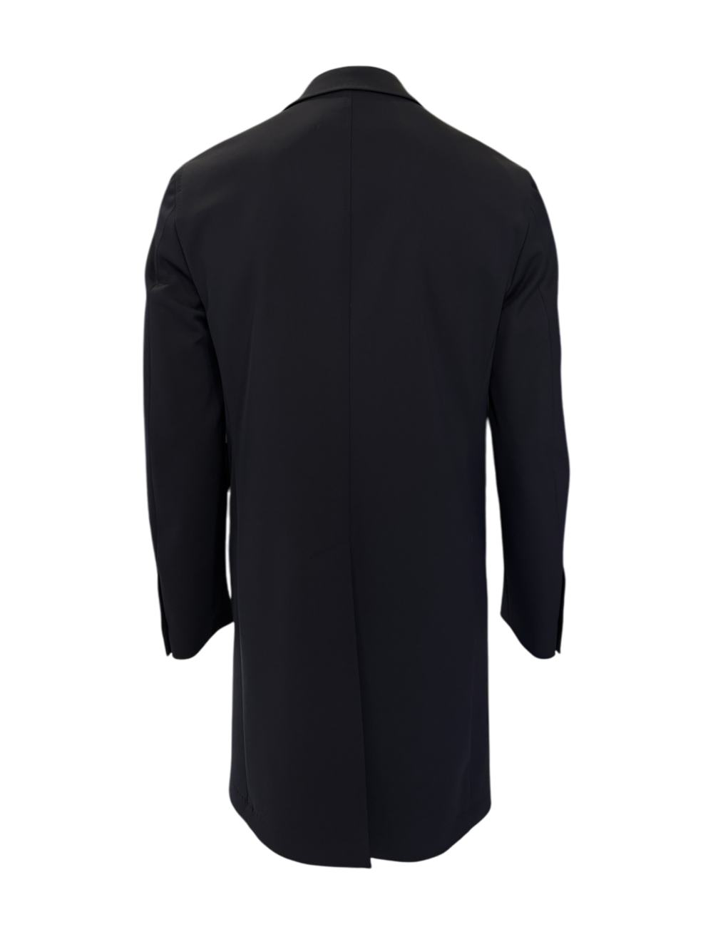 Cappotto monopetto in tessuto tecnico