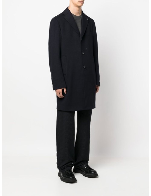 Cappotto monopetto in lana