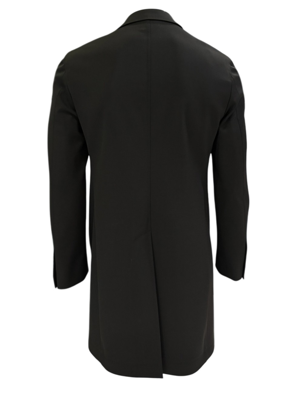 Cappotto monopetto in tessuto tecnico