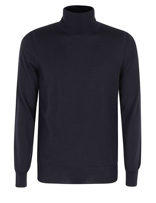 Maglia collo alto blu