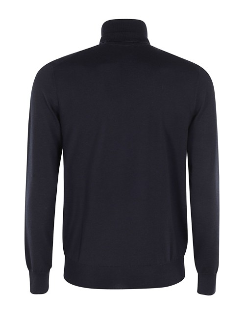 Maglia collo alto blu