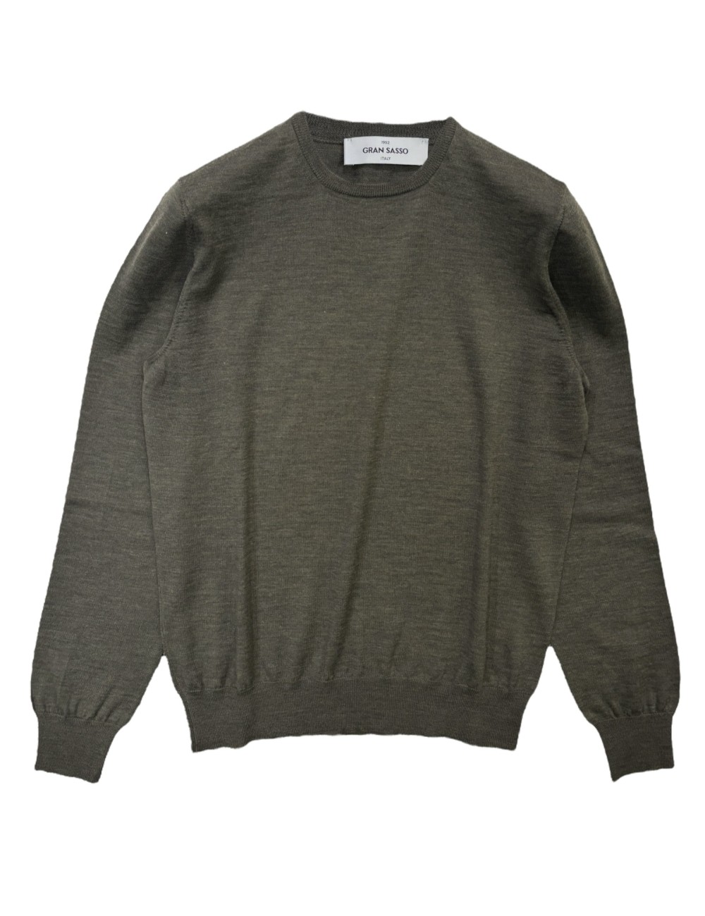 Maglia girocollo in extrafine merinos