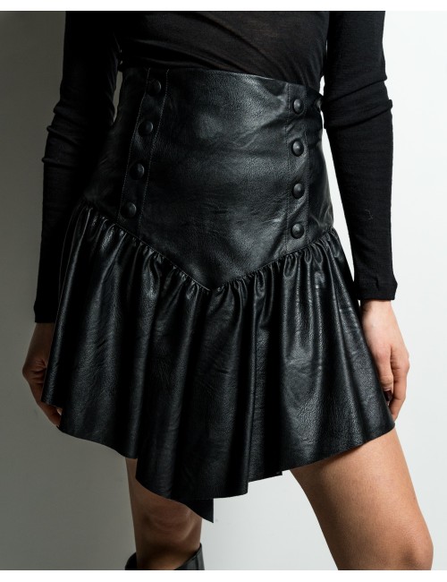 Minigonna in pelle