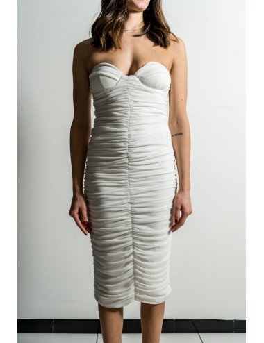 Tubino bianco aderente 2