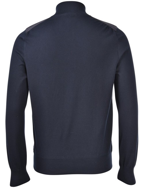 Giubbino in cotone e alcantara