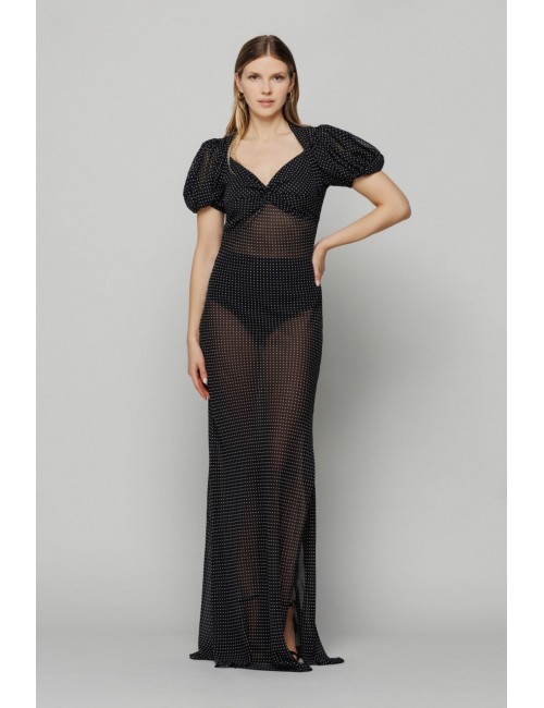 Abito lungo Benedetta in georgette