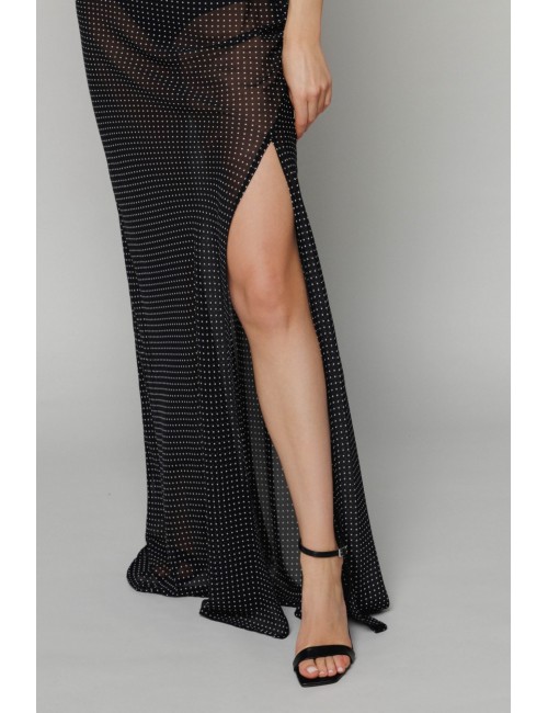 Abito lungo Benedetta in georgette