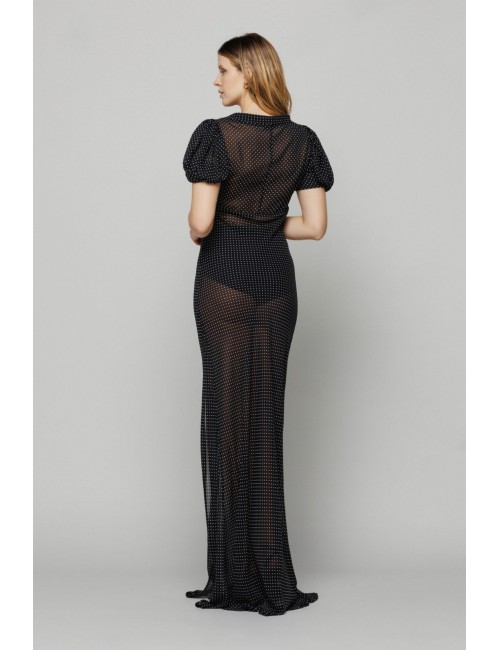 Abito lungo Benedetta in georgette