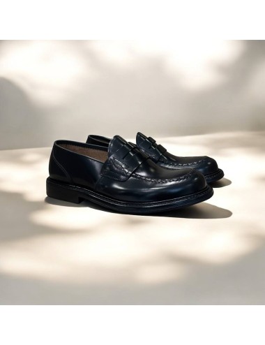 Mocassino nero in pelle 2