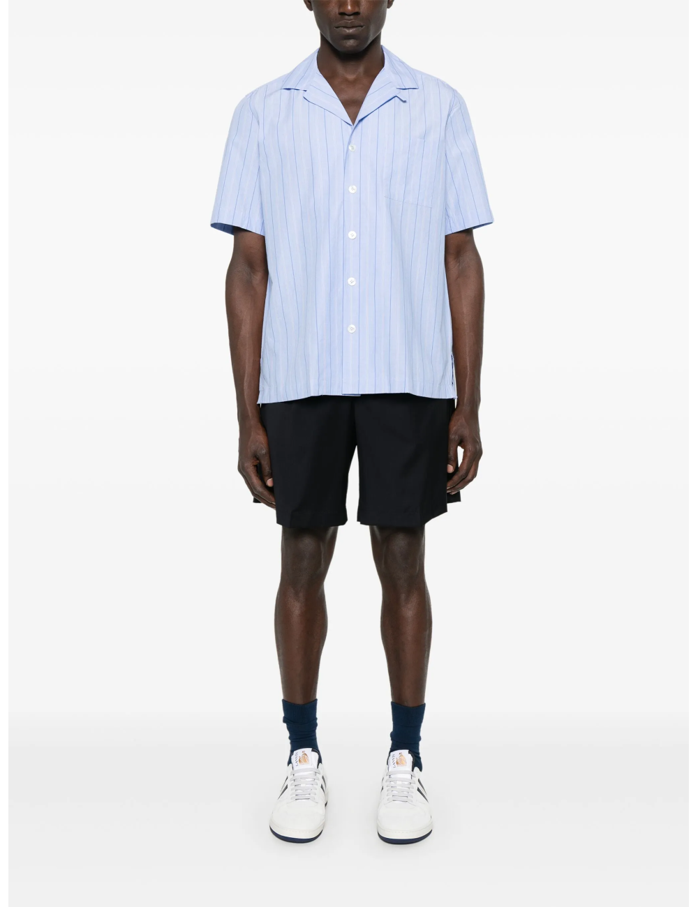 Bermuda blu notte con coulisse