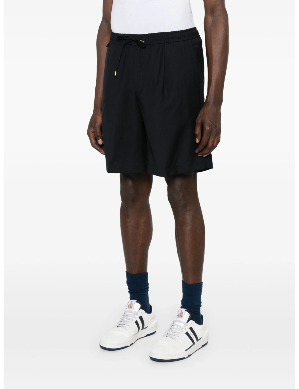 Bermuda blu notte con coulisse