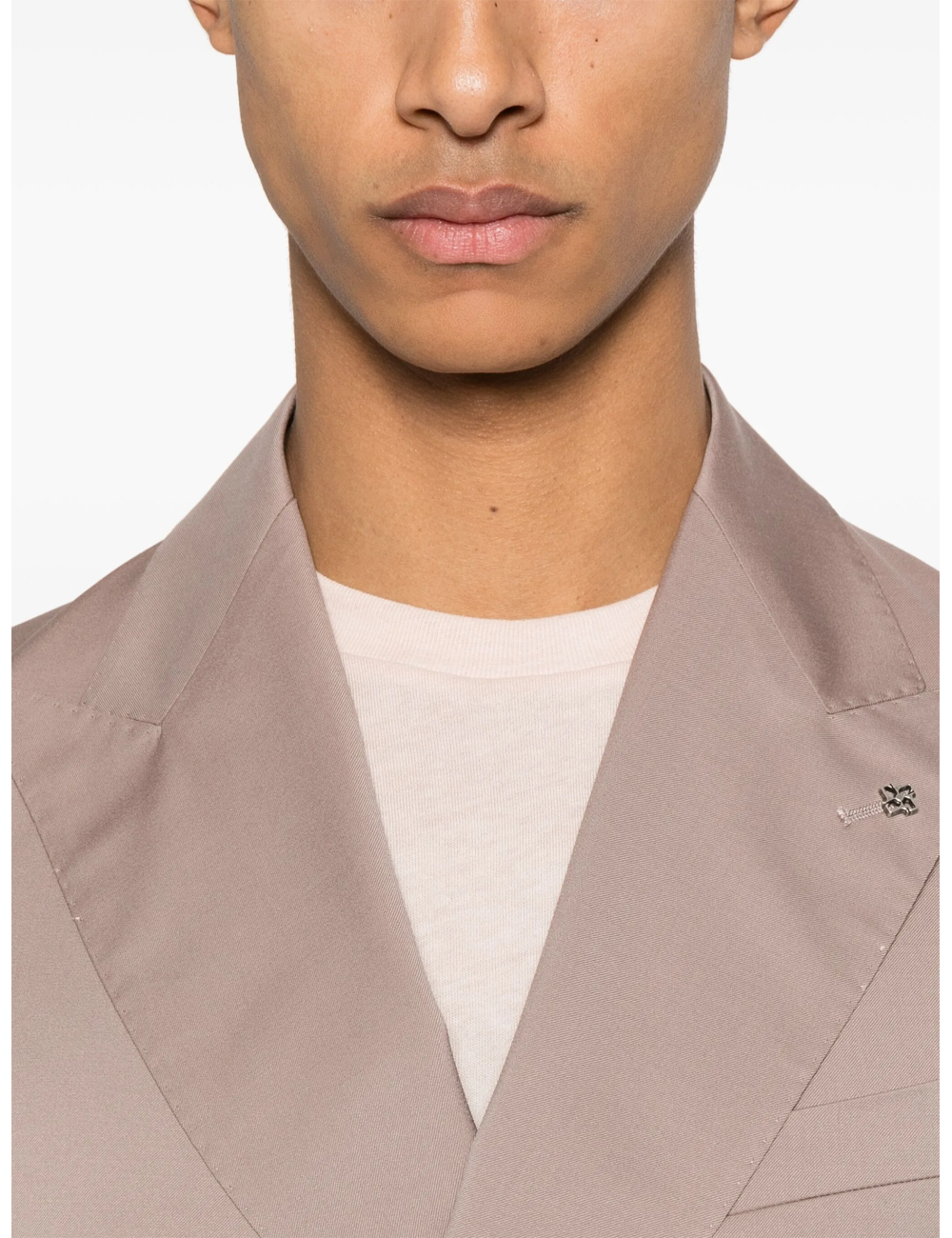 Abito doppiopetto rosa polvere