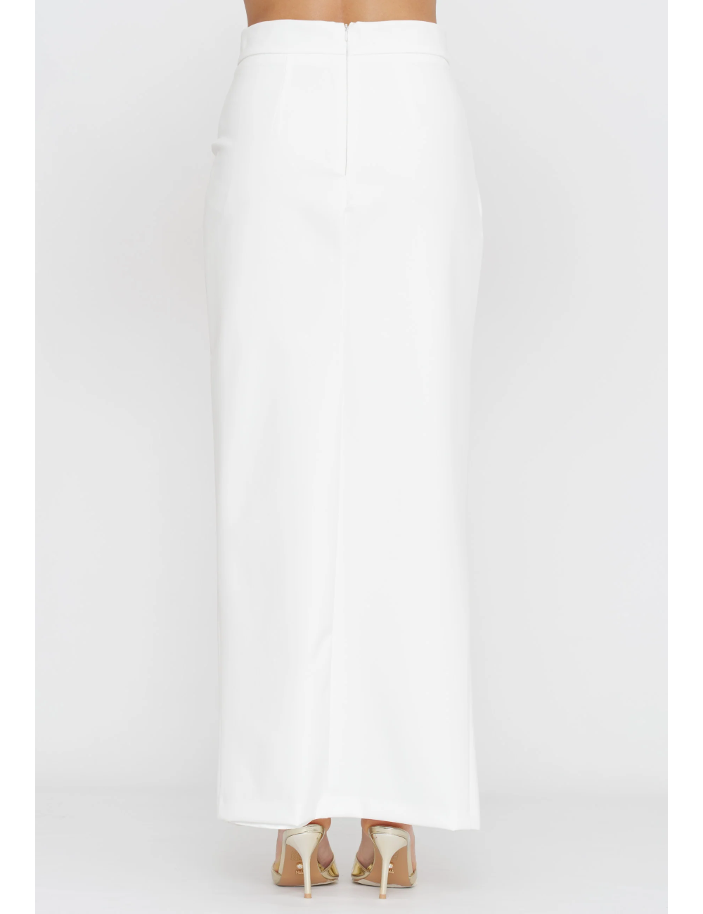 Gonna longuette bianca