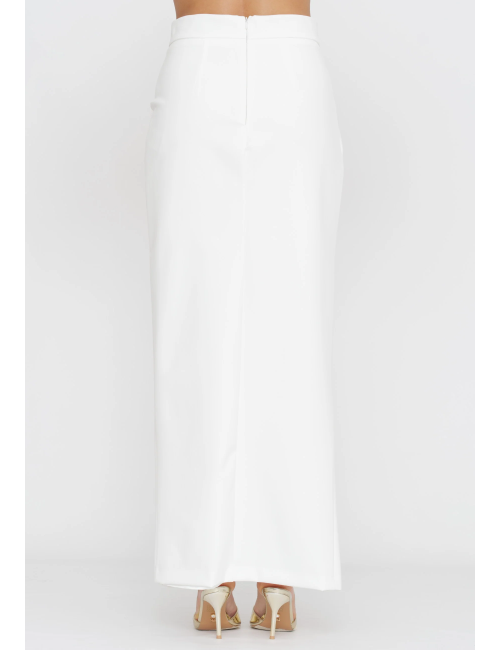 Gonna longuette bianca