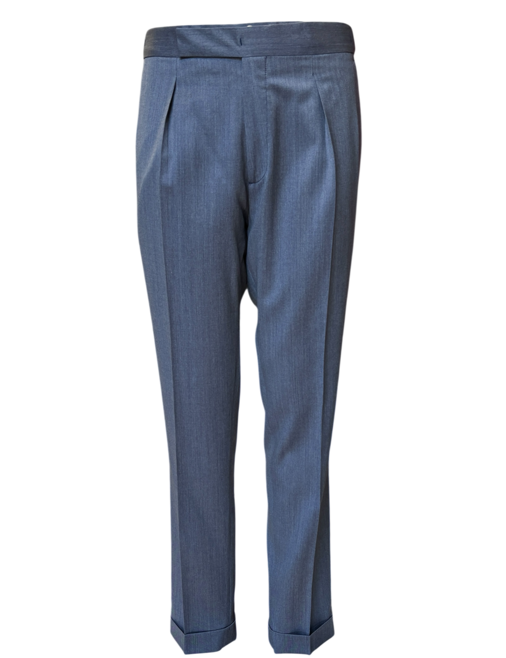 Pantalone celeste con pence