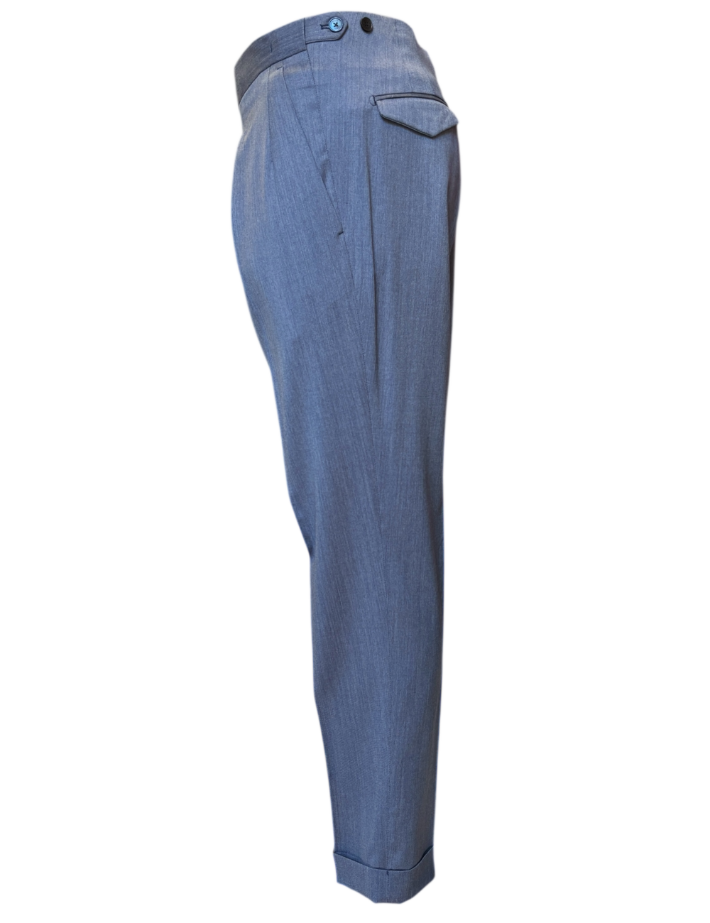 Pantalone celeste con pence