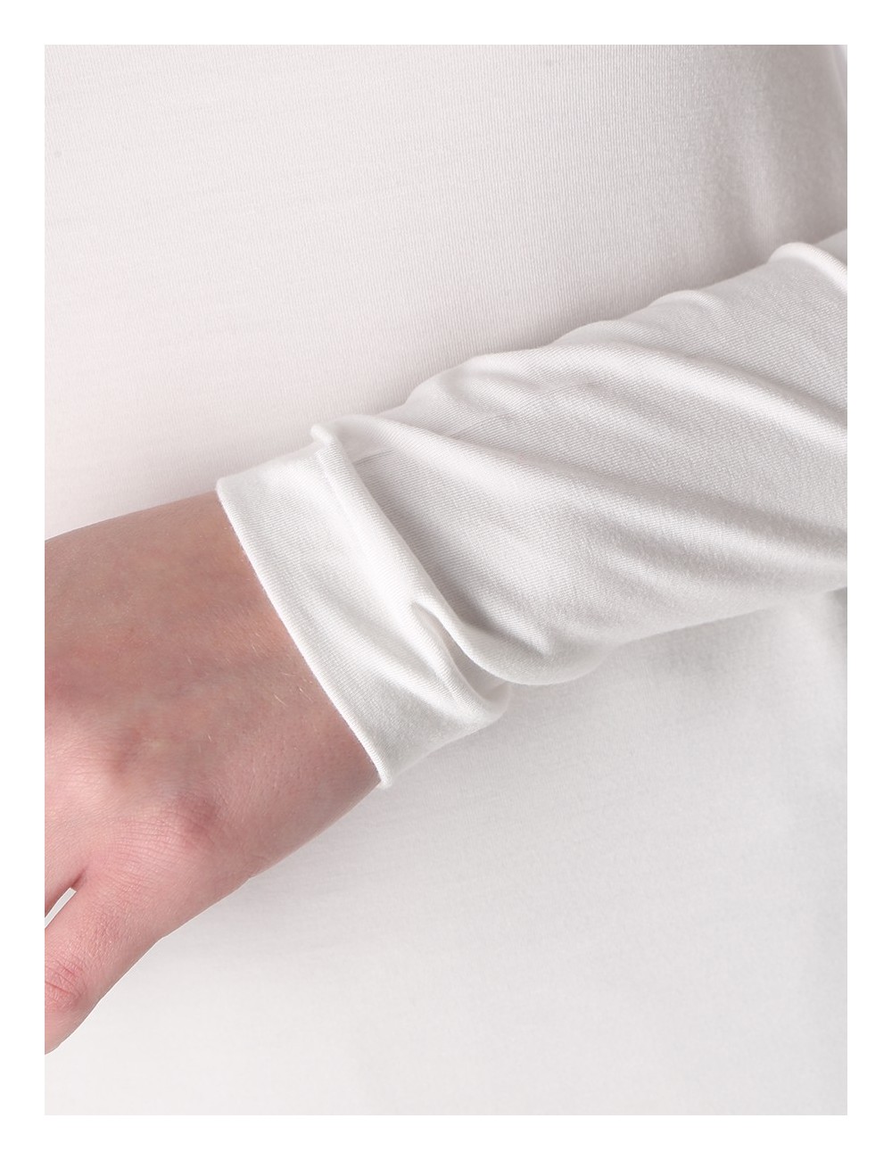 GRAN SASSO Mezzo Collo Bianco Elasticizzato