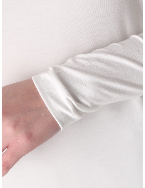 GRAN SASSO Mezzo Collo Bianco Elasticizzato