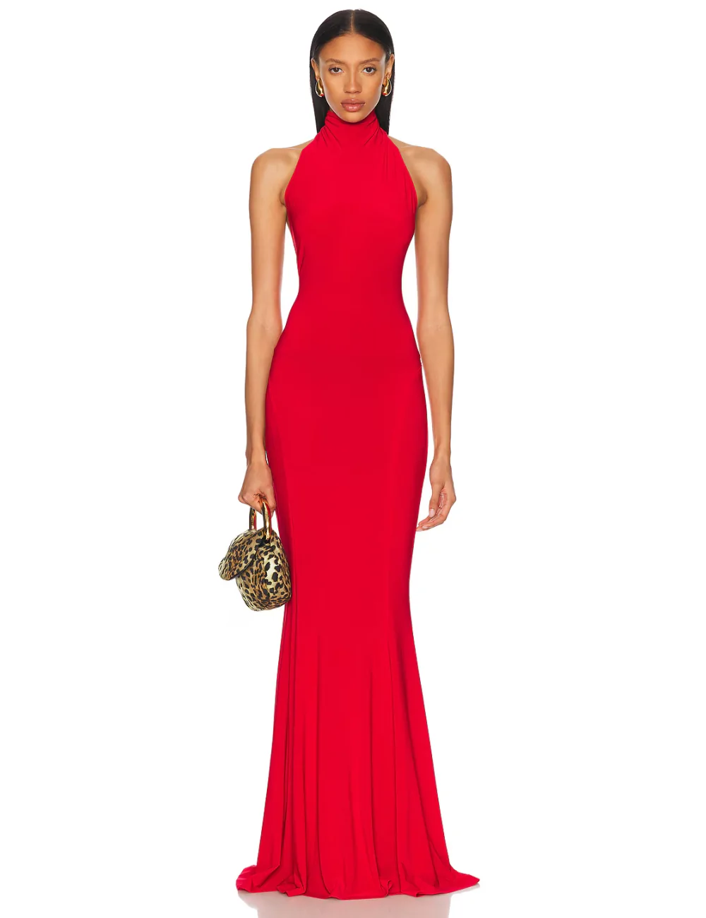 Abito a coda di pesce con scollo a...