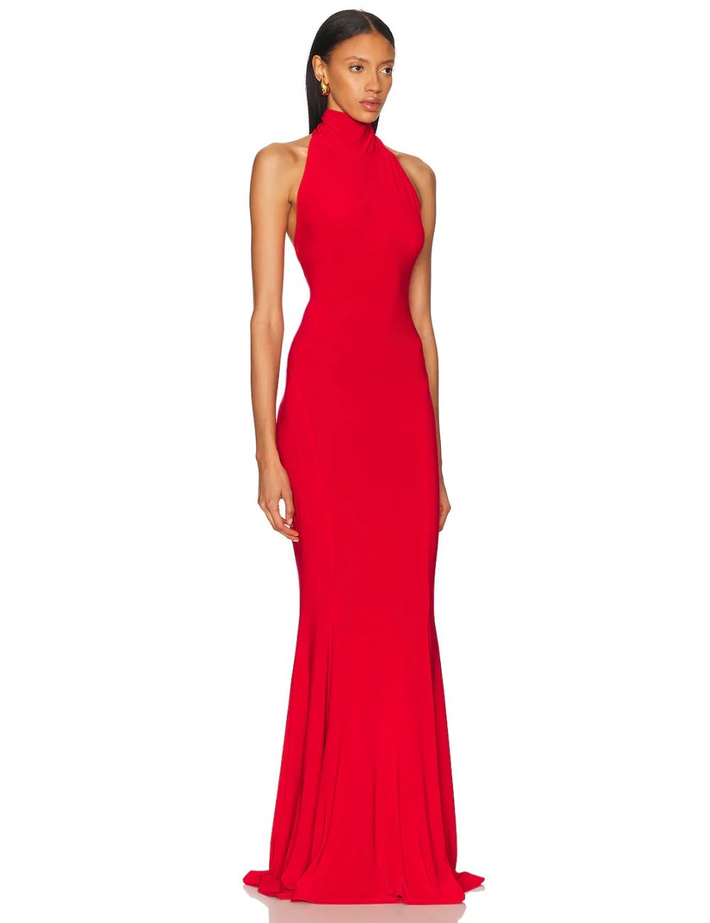 Abito a coda di pesce con scollo a...