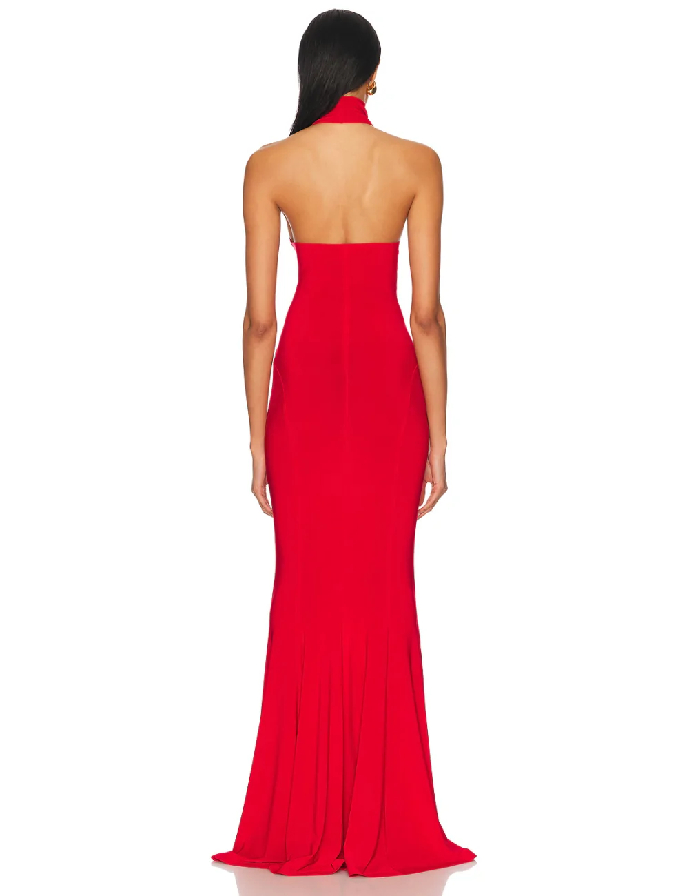 Abito a coda di pesce con scollo a...