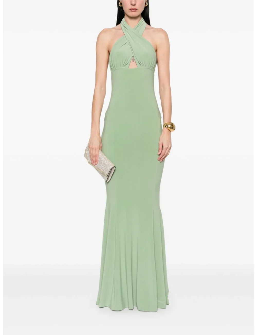 Abito a coda di pesce con scollo...