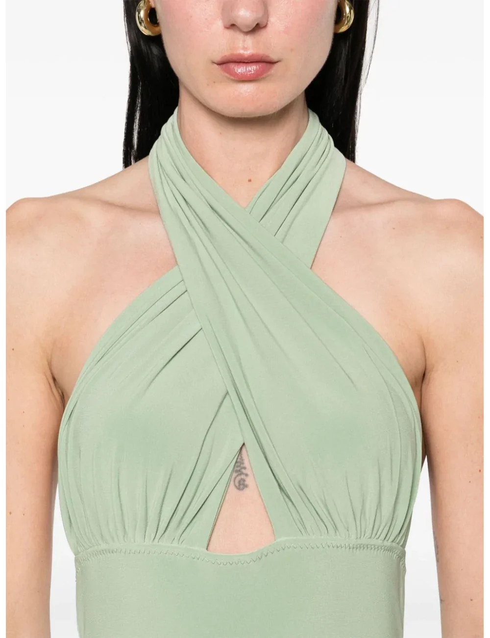 Abito a coda di pesce con scollo...