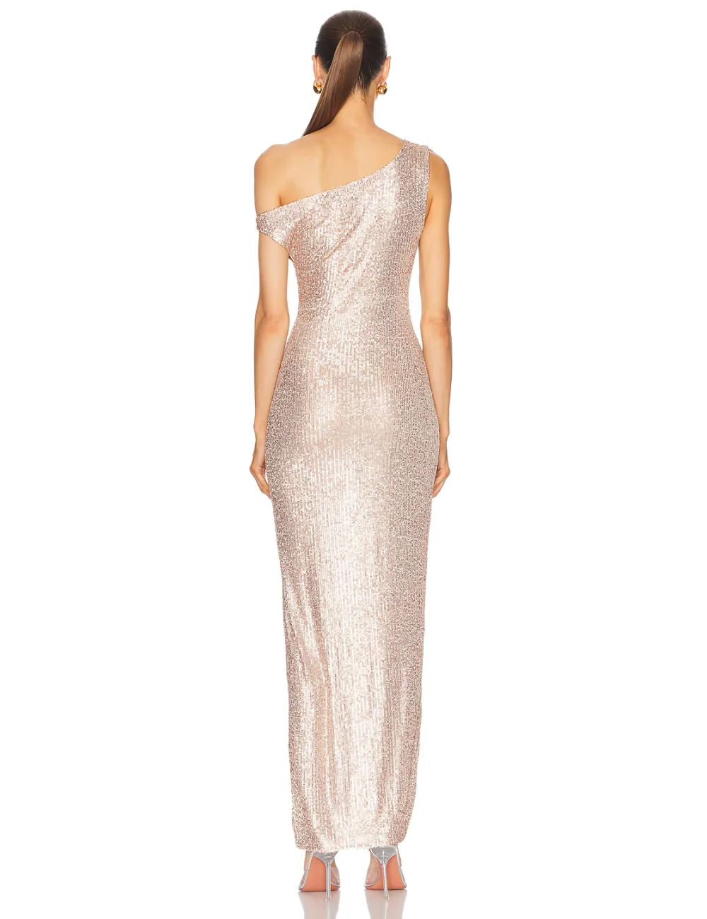 Abito lungo con pailettes