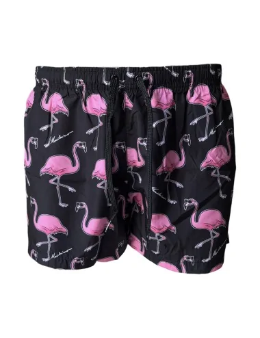 Costume con stampa fenicotteri