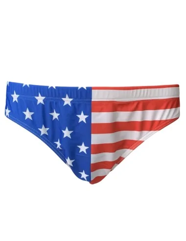 Costume a slip con bandiera e smile