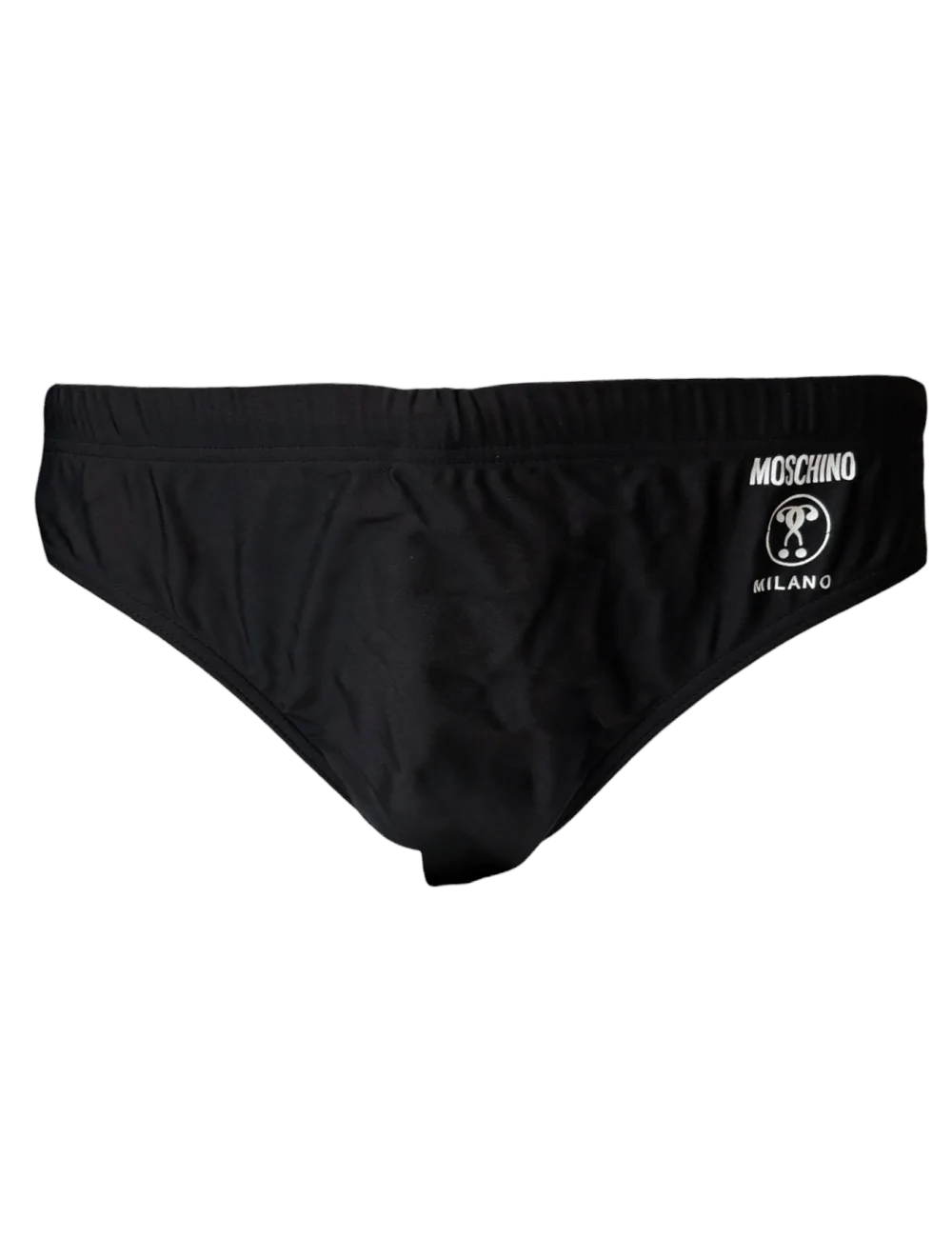 Costume nero con logo Moschino